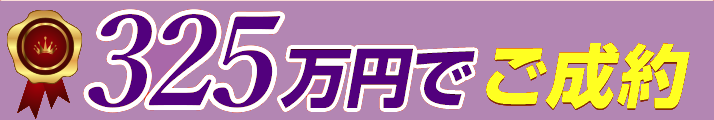 325万円でご成約